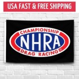 Premium Flag NHRA Drag Racing 3x5 ft bannière Hot Rod National Association signe