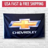 Chevrolet 3x5 футов Флаг Chevy Автомобиль Грузовик Баннер Гоночный логотип Знак Гараж Настенный Декор