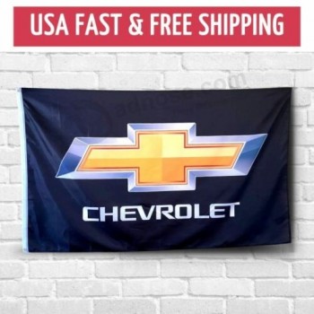 Chevrolet 3x5 ft Flagge Chevy Auto LKW Banner Rennen Logo Zeichen Garage Wand Dekor