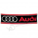 Баннер с логотипом автомобиля Audi 2X8 футов Флаги гоночного шоу Гараж Магазин Настенный декор Большой плакат
