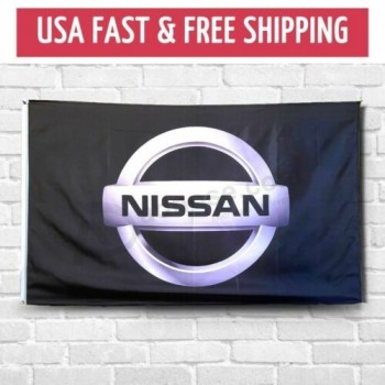 nissan logo 3x5 ft flagge banner Autorennen Show HKS JDM GTR nismo datsun Zeichen