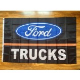 Ford Trucks Flag 3x5 ft Bannière Voiture Camion Racing Show Logo Garage Wall Decor Sign