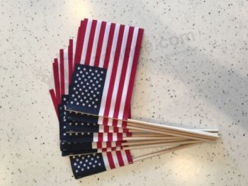 20 4"X6" AMERICAN MADE HAND STICK FLAGS!