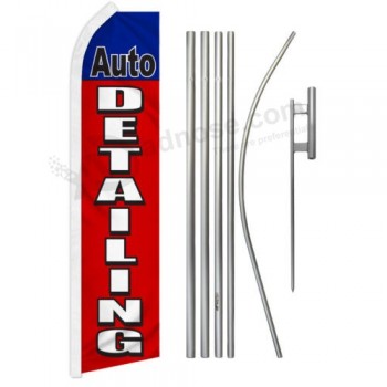 Auto Detaillering Swooper Flutter Feather Reclame Vlag Kit Mechanic Automotive