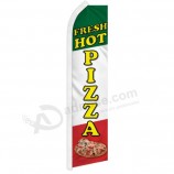 Pizza chaude fraîche Swooper Flag Drapeau publicitaire Drapeau en plumes Concessions alimentaires