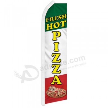 frische Heiße Pizza Swooper Flagge Werbeflagge Federflagge Essen Konzessionen
