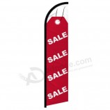 Vente Windless Swooper Publicité Plume Drapeau Vente Drapeau Rouge Tag