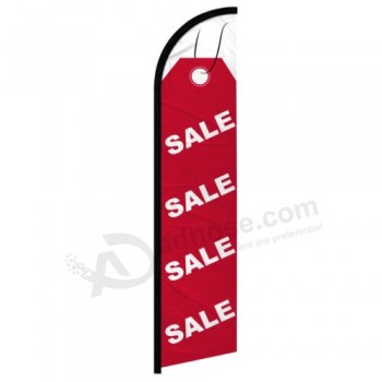 Verkoop Windless Swooper Reclame Veer Vlag Verkoop Vlag Rood Tag