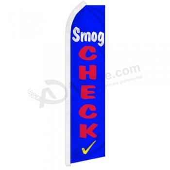 Smog Check Swooper Vlag Reclame Vlag Veer Vlag Ster Smog Test Staat
