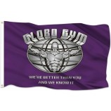 3x5FT Globo Gym Drapeau Dortoir Homme Caverne Décor Papa Cadeau Dodgeball Drôle Frat Sports