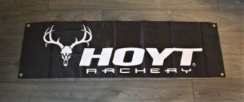 Hoyt 양궁 배너 플래그 1.5 x 5 활 & 화살 궁수 남자 동굴 사냥 스포츠 yy