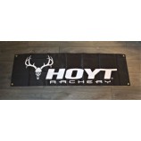 Hoyt Archery Banner Drapeau 1.5x5 Arc & Flèche Archer Homme Caverne Chasse Sports yy