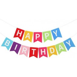 Alles Gute zum Geburtstag Wimpelkette Banner Brief hängende Karte Party Dekoration Girlande
