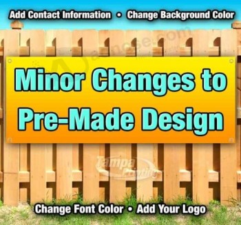 MINOR CHANGES Advertising Vinyl Banner Flag Sign USA Many Sizes Available USA