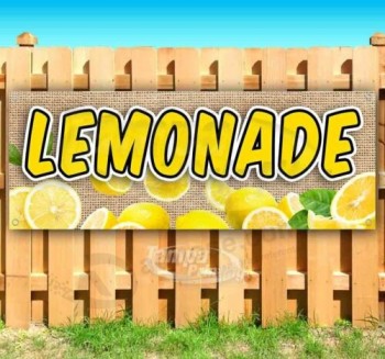 LEMONADE 광고 비닐 배너 플래그 사인 다양한 크기 사용 가능 스탠드 트릿