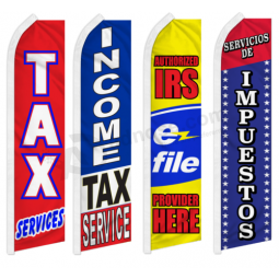 Steuerdienstleistungen Werbung Flattern Federflagge Swooper Banner E-Akte Einkommen Steuer
