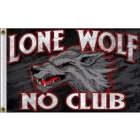 einsamer wolf Kein Club 3x5 Fuß 2006 Flagge Poster Banner Motorrad Biker