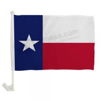 1 dozzina di bandiera dell'auto del Texas Bandiera del finestrino dell'auto del Texas su un lato