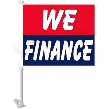 FORNITURE PER CONCESSIONARI DI AUTO 12 clip per finestrini per auto su bandiere che finanziamo