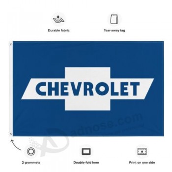 Premium Bandiera Chevrolet 3x5 ft Banner Chevy Car Truck Racing Logo Garage Sign