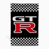 GTRロゴ3x5FTバナー&フラッグレーシングカーショーガレージウォールデコレーションNEW