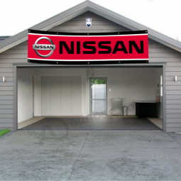 Nissan Car Logo Banner 2x8 FT Racing Show Flag Christmas Decor Wall Garage Shop