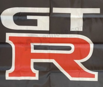 Nissan GT-R Logo Flag Banner 3X5 Garage Shop Man Cave