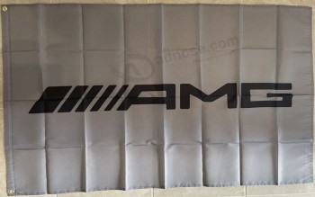 AMG Logo Flag Banner 3X5 Mercedes Benz Garage Shop Man Cave