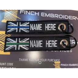 Gepersonaliseerde sleutelhangers aangepaste tactische naam biker sleutels nummerplaat tag tas NIEUW