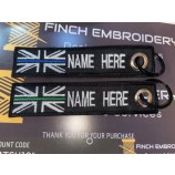 Portachiavi personalizzati Nome tattico personalizzato Chiavi del motociclista Targa Tag Bag NUOVO