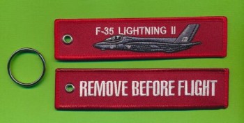 F-35 Lightning II RBF 자수 포브/러기지 태그 - 새제품