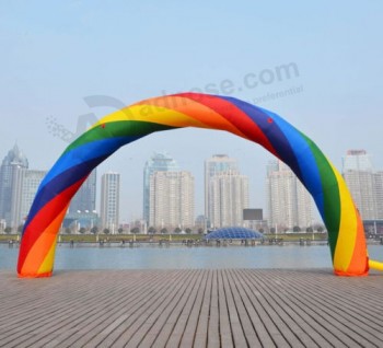 Tout nouveau rabais 40ft * 20ft D = 12M / 40ft gonflable arc-en-ciel arche publicité 12M