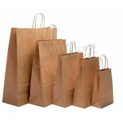 Bruine papieren zakken met handvatten Partij en Gift Carrier / Twist handvat papieren zakken