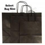 Zwarte papieren cadeautassen ~ Boutique Shop Party Bag ~ maat Small Medium Large