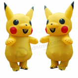 Dessin animé Pikachu Adulte Enfant Gonflable Combinaison Cosplay Halloween Fête d’anniversaire