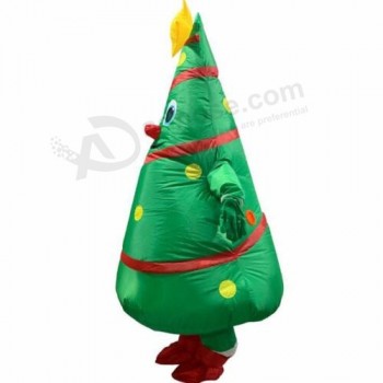 Unisex Christmas Cartoon Doll Costumes Anime Inflatable Santa Claus Dress Props