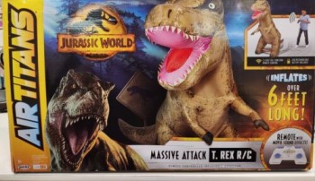 리모콘 공룡 쥬라기 세계 다량 공격 t.rex r/c 6' 풍선
