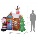 Décoration de Noël gonflable en pain d’épice de maison de Noël de 7 pieds