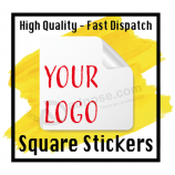 Bedrukte LOGO Stickers Vierkant Aangepast Logo etiketten & verzendetiketten - Gepersonaliseerd