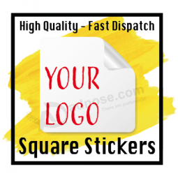 Pegatinas impresas con LOGO Etiquetas cuadradas con logotipo personalizado y etiquetas de envío - Personalizadas