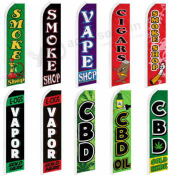 Smoke Shop Pubblicità Swooper Flutter Feather Flag Vape Shop Flag E-Cig