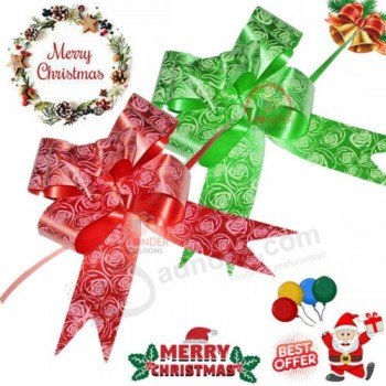 プルボウ花屋リボンクリスマスハンパーウェディングカーデコレーションギフトラッピング英国