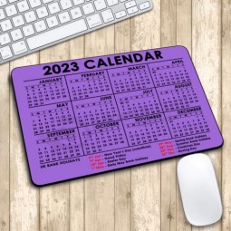 2023年、カレンダー、通年、休日、PCデスクトップ、ラップトップ、長方形、マウス、マット、マウスパッド