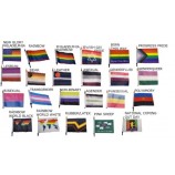 Orgullo Banderas De Mano LGBT Arco Iris Gay Trans Queer Bi Oso Progreso Asexual