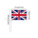 Hand winkende Fahnen Wimpel Fahnen Union Jack Flagge Königin Platinjubiläum