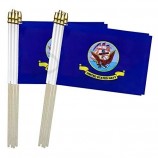 US Navy Stick Flaggen kleine Mini Hand gehalten Militär Flaggen Dekorationen, 5x8