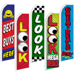 look werbung flattern feder flagge swooper banner schau hier promo banner