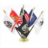 武装部队套装，带美国国旗和底座 4X6“桌子 顶部套装 桌面套装 新品
