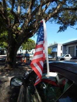 2x USA American Bandera Car Window Flag 12"x18" Patriotic Fast Shipping