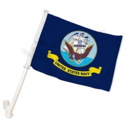 US Navy Double Sided Car Flag Military Car Window Flag USN Flag